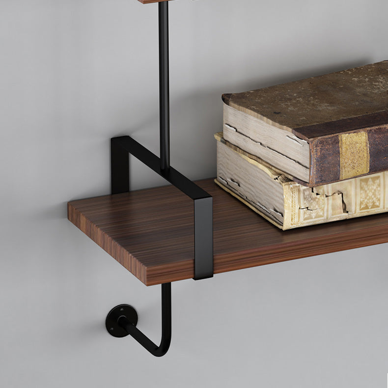 Metal Bookshelf Industrial Style Wall Mounted Bookcase for Home Office Clearhalo 'Bookcases' 'furn' 'furn_bookcases' 'Furniture' 'furniture_bookcases' 'kitchen' 'kitchen_bookcases' 'Living Room Furniture' 'Office Furniture' 4844670