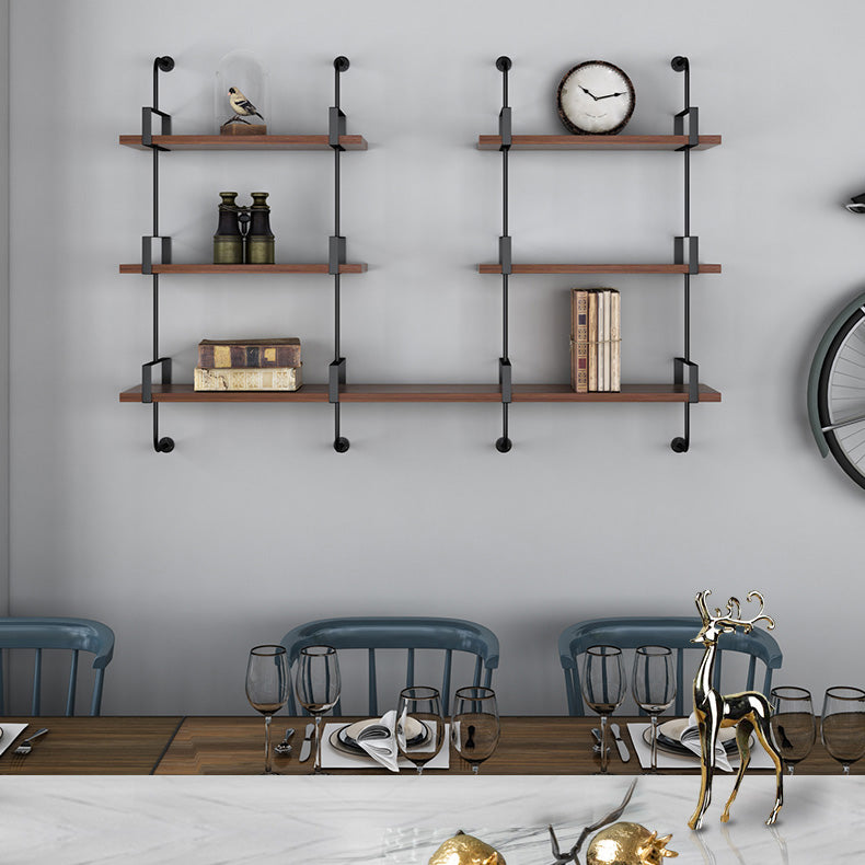 Metal Bookshelf Industrial Style Wall Mounted Bookcase for Home Office Clearhalo 'Bookcases' 'furn' 'furn_bookcases' 'Furniture' 'furniture_bookcases' 'kitchen' 'kitchen_bookcases' 'Living Room Furniture' 'Office Furniture' 4844672