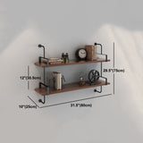 Metal Bookshelf Industrial Style Wall Mounted Bookcase for Home Office Clearhalo 'Bookcases' 'furn' 'furn_bookcases' 'Furniture' 'furniture_bookcases' 'kitchen' 'kitchen_bookcases' 'Living Room Furniture' 'Office Furniture' 4844674