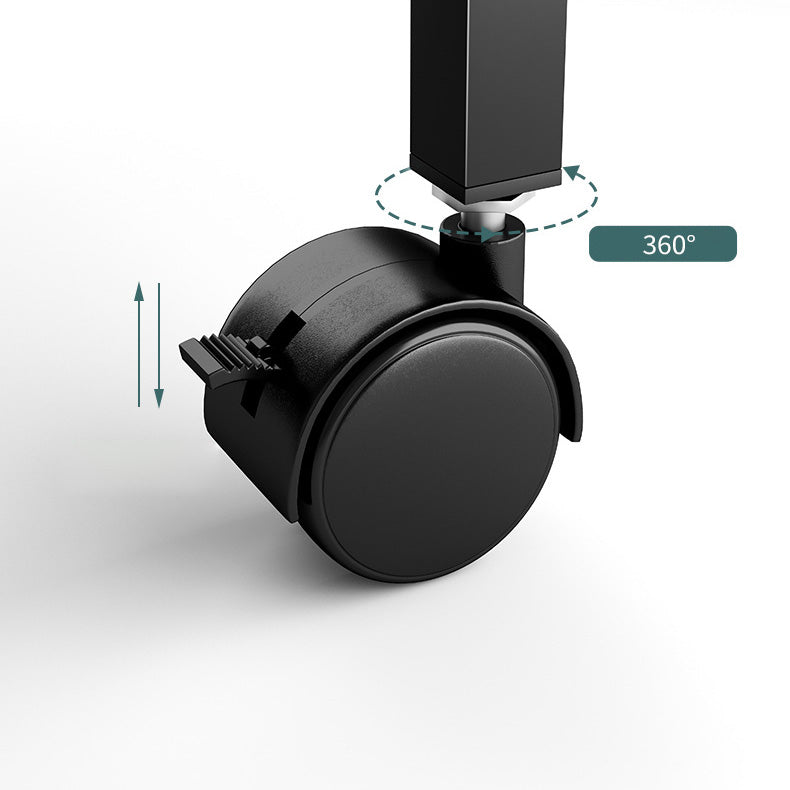 Industrial Etagere Bookshelf Steel Frame Manufactured Wood Shelf with Caster Wheels Clearhalo 'Bookcases' 'Furniture' 'furniture_bookcases' 'kitchen' 'kitchen_bookcases' 'Living Room Furniture' 'Office Furniture' 4844696