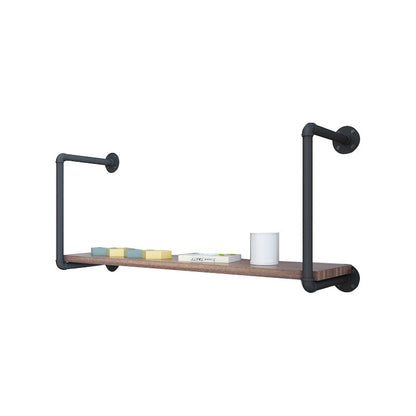 Wall Mounted Bookshelf Industrial Style Solid Wood Bookcase for Home Office 31.5"L x 7.9"W x 11.8"H Clearhalo 'Bookcases' 'furn' 'furn_bookcases' 'Furniture' 'furniture_bookcases' 'kitchen' 'kitchen_bookcases' 'Living Room Furniture' 'Office Furniture' 4844702