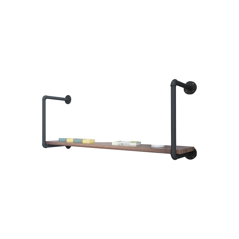 Wall Mounted Bookshelf Industrial Style Solid Wood Bookcase for Home Office 39.4"L x 7.9"W x 11.8"H Clearhalo 'Bookcases' 'furn' 'furn_bookcases' 'Furniture' 'furniture_bookcases' 'kitchen' 'kitchen_bookcases' 'Living Room Furniture' 'Office Furniture' 4844703