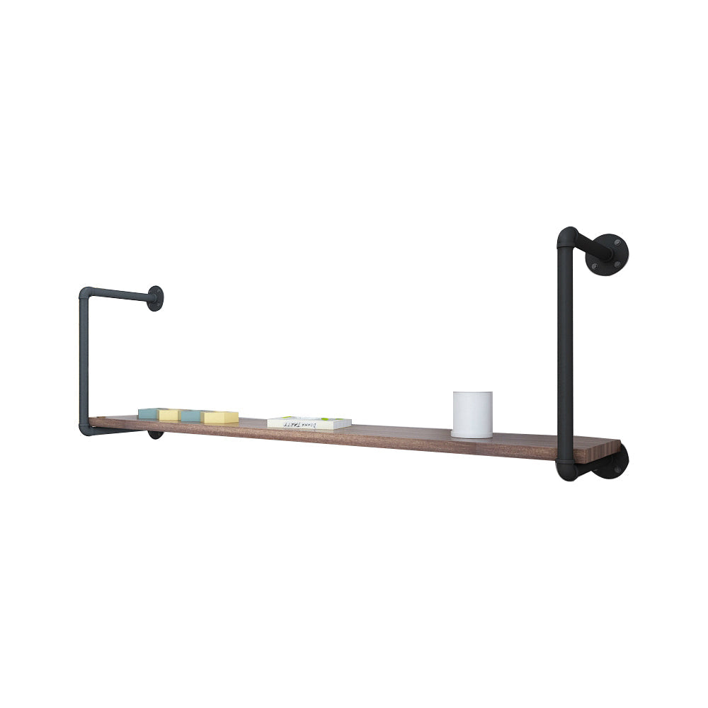 Wall Mounted Bookshelf Industrial Style Solid Wood Bookcase for Home Office 47.2"L x 7.9"W x 11.8"H Clearhalo 'Bookcases' 'furn' 'furn_bookcases' 'Furniture' 'furniture_bookcases' 'kitchen' 'kitchen_bookcases' 'Living Room Furniture' 'Office Furniture' 4844705