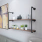 Wall Mounted Bookshelf Industrial Style Solid Wood Bookcase for Home Office 39.4"L x 7.9"W x 23.6"H Clearhalo 'Bookcases' 'furn' 'furn_bookcases' 'Furniture' 'furniture_bookcases' 'kitchen' 'kitchen_bookcases' 'Living Room Furniture' 'Office Furniture' 4844709