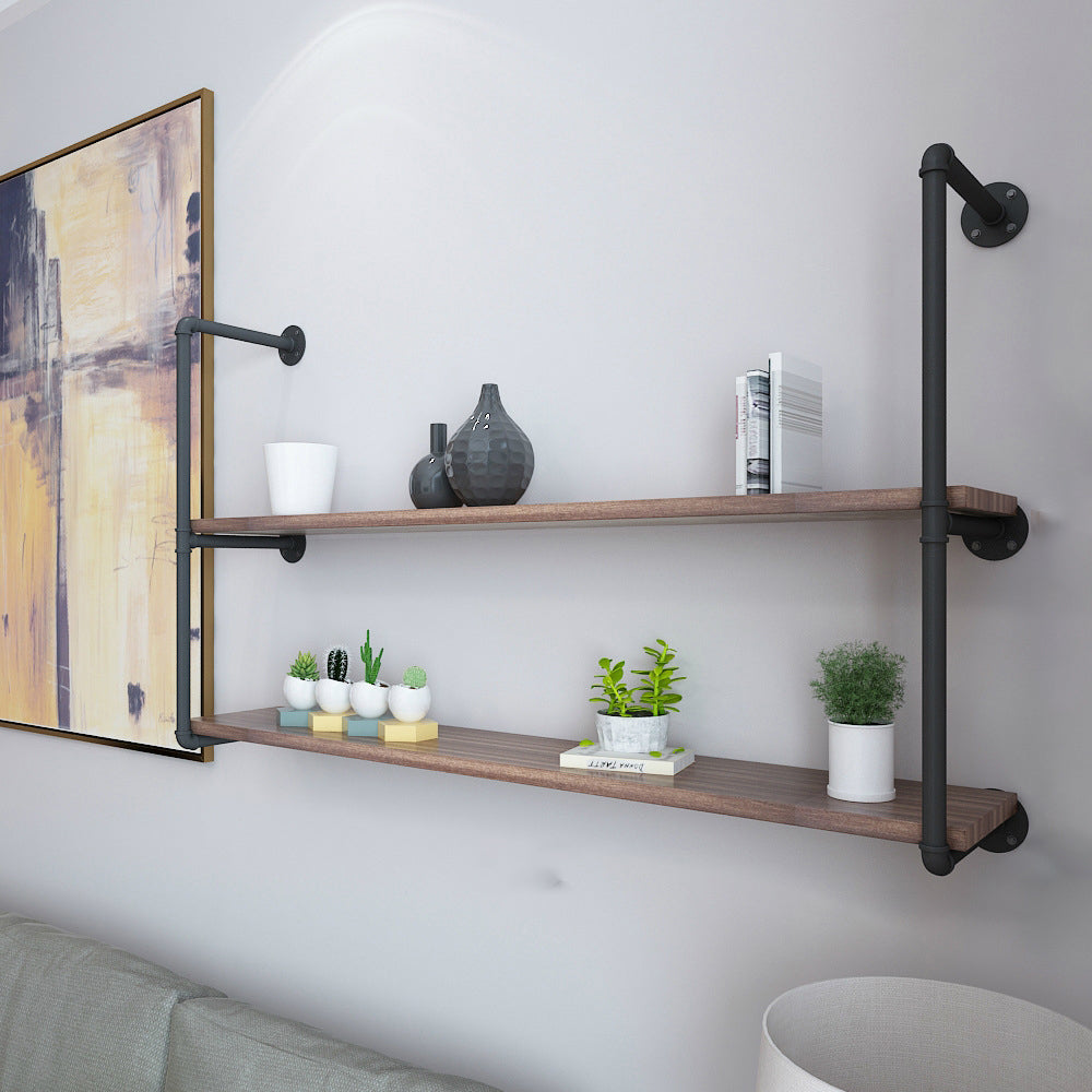 Wall Mounted Bookshelf Industrial Style Solid Wood Bookcase for Home Office 47.2"L x 7.9"W x 23.6"H Clearhalo 'Bookcases' 'furn' 'furn_bookcases' 'Furniture' 'furniture_bookcases' 'kitchen' 'kitchen_bookcases' 'Living Room Furniture' 'Office Furniture' 4844711