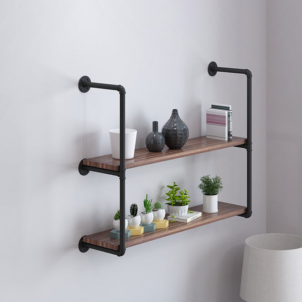 Wall Mounted Bookshelf Industrial Style Solid Wood Bookcase for Home Office Clearhalo 'Bookcases' 'furn' 'furn_bookcases' 'Furniture' 'furniture_bookcases' 'kitchen' 'kitchen_bookcases' 'Living Room Furniture' 'Office Furniture' 4844714