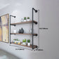 Wall Mounted Bookshelf Industrial Style Solid Wood Bookcase for Home Office Clearhalo 'Bookcases' 'furn' 'furn_bookcases' 'Furniture' 'furniture_bookcases' 'kitchen' 'kitchen_bookcases' 'Living Room Furniture' 'Office Furniture' 4844725