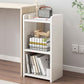Scandinavian Style Bookshelf Open Back Bookcase for Home Office Study Room White 11.8"L x 9.4"W x 25.6"H Clearhalo 'Bookcases' 'Furniture' 'furniture_bookcases' 'kitchen' 'kitchen_bookcases' 'Living Room Furniture' 'Office Furniture' 4844732