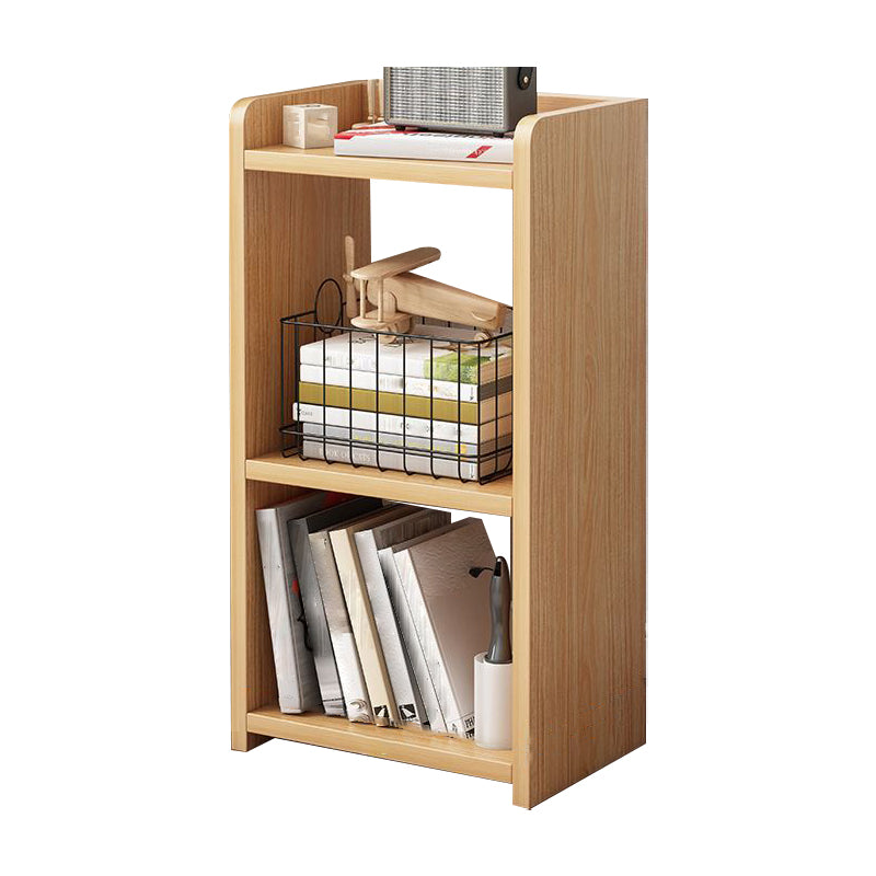 Scandinavian Style Bookshelf Open Back Bookcase for Home Office Study Room Natural 11.8"L x 9.4"W x 25.6"H Clearhalo 'Bookcases' 'Furniture' 'furniture_bookcases' 'kitchen' 'kitchen_bookcases' 'Living Room Furniture' 'Office Furniture' 4844747