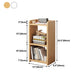 Scandinavian Style Bookshelf Open Back Bookcase for Home Office Study Room Clearhalo 'Bookcases' 'Furniture' 'furniture_bookcases' 'kitchen' 'kitchen_bookcases' 'Living Room Furniture' 'Office Furniture' 4844759