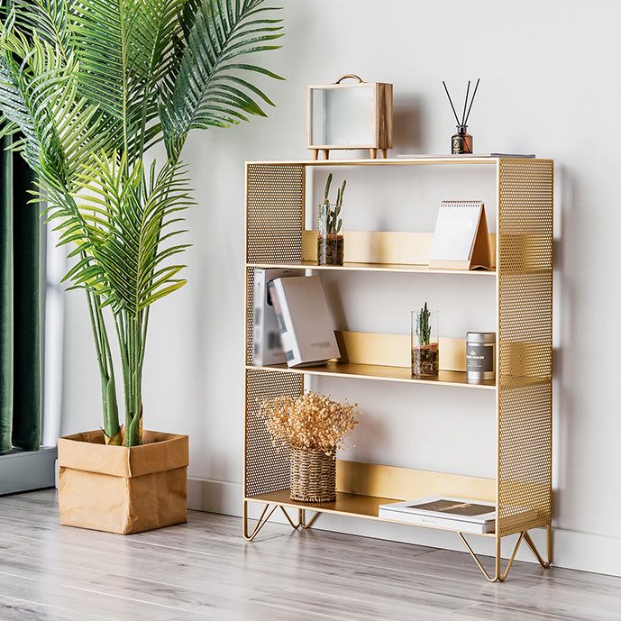 Scandinavian Metal Geometric Bookshelf Vertical Open Iron Bookshelf Clearhalo 'Bookcases' 'furn' 'furn_bookcases' 'Furniture' 'furniture_bookcases' 'kitchen' 'kitchen_bookcases' 'Living Room Furniture' 'Office Furniture' 4844789