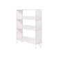 Scandinavian Metal Geometric Bookshelf Vertical Open Iron Bookshelf 29.9"L x 9.1"W x 37.4"H White Clearhalo 'Bookcases' 'furn' 'furn_bookcases' 'Furniture' 'furniture_bookcases' 'kitchen' 'kitchen_bookcases' 'Living Room Furniture' 'Office Furniture' 4844790