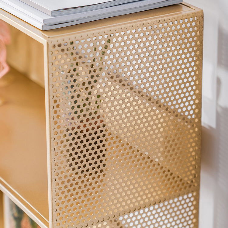 Scandinavian Metal Geometric Bookshelf Vertical Open Iron Bookshelf Clearhalo 'Bookcases' 'furn' 'furn_bookcases' 'Furniture' 'furniture_bookcases' 'kitchen' 'kitchen_bookcases' 'Living Room Furniture' 'Office Furniture' 4844795