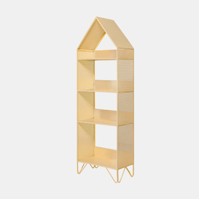 Scandinavian Metal Geometric Bookshelf Vertical Open Iron Bookshelf Clearhalo 'Bookcases' 'furn' 'furn_bookcases' 'Furniture' 'furniture_bookcases' 'kitchen' 'kitchen_bookcases' 'Living Room Furniture' 'Office Furniture' 4844798