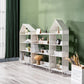 Scandinavian Metal Geometric Bookshelf Vertical Open Iron Bookshelf Clearhalo 'Bookcases' 'furn' 'furn_bookcases' 'Furniture' 'furniture_bookcases' 'kitchen' 'kitchen_bookcases' 'Living Room Furniture' 'Office Furniture' 4844804