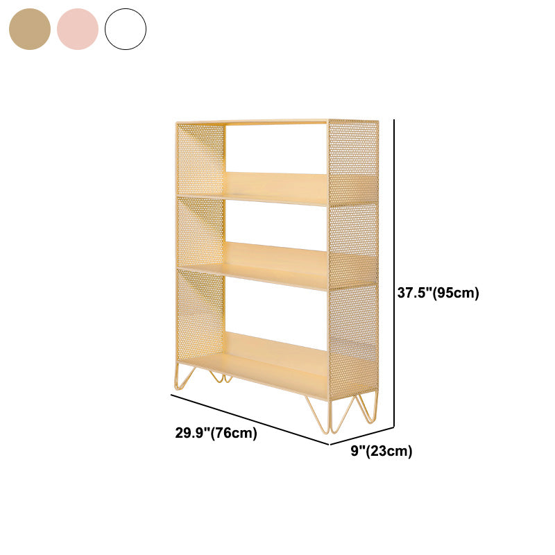 Scandinavian Metal Geometric Bookshelf Vertical Open Iron Bookshelf Clearhalo 'Bookcases' 'furn' 'furn_bookcases' 'Furniture' 'furniture_bookcases' 'kitchen' 'kitchen_bookcases' 'Living Room Furniture' 'Office Furniture' 4844812