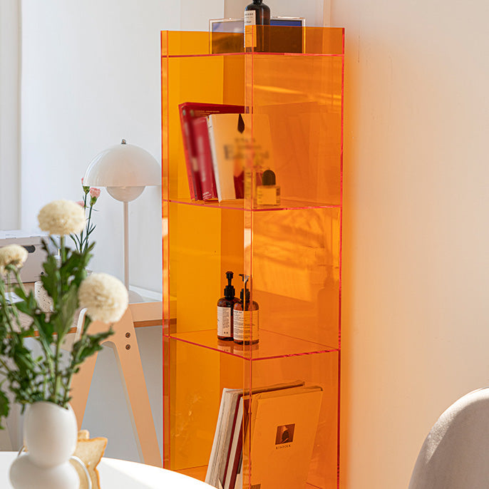 Scandinavian Style Bookshelf 9.84"W Closed Back Bookcase for Home Office Study Room Clearhalo 'Bookcases' 'furn' 'furn_bookcases' 'Furniture' 'furniture_bookcases' 'kitchen' 'kitchen_bookcases' 'Living Room Furniture' 'Office Furniture' 4844820