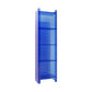 Scandinavian Style Bookshelf 9.84"W Closed Back Bookcase for Home Office Study Room 15.7"L x 9.8"W x 59.8"H Blue Clearhalo 'Bookcases' 'furn' 'furn_bookcases' 'Furniture' 'furniture_bookcases' 'kitchen' 'kitchen_bookcases' 'Living Room Furniture' 'Office Furniture' 4844821