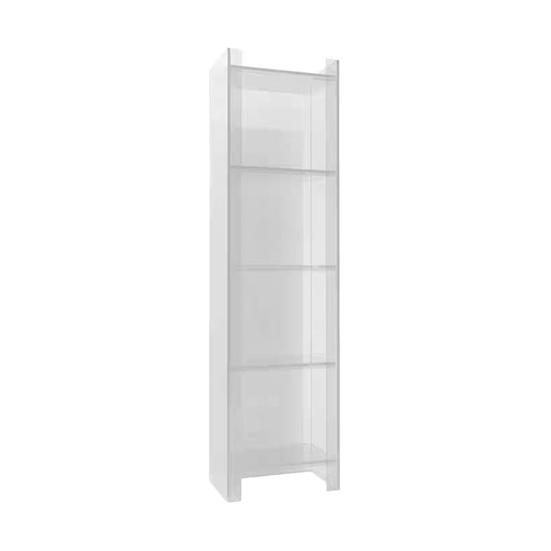 Scandinavian Style Bookshelf 9.84"W Closed Back Bookcase for Home Office Study Room 15.7"L x 9.8"W x 59.8"H Clear Clearhalo 'Bookcases' 'furn' 'furn_bookcases' 'Furniture' 'furniture_bookcases' 'kitchen' 'kitchen_bookcases' 'Living Room Furniture' 'Office Furniture' 4844824