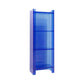 Scandinavian Style Bookshelf 9.84"W Closed Back Bookcase for Home Office Study Room 15.7"L x 9.8"W x 46.5"H Blue Clearhalo 'Bookcases' 'furn' 'furn_bookcases' 'Furniture' 'furniture_bookcases' 'kitchen' 'kitchen_bookcases' 'Living Room Furniture' 'Office Furniture' 4844826