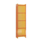 Scandinavian Style Bookshelf 9.84"W Closed Back Bookcase for Home Office Study Room 15.7"L x 9.8"W x 59.8"H Orange Clearhalo 'Bookcases' 'furn' 'furn_bookcases' 'Furniture' 'furniture_bookcases' 'kitchen' 'kitchen_bookcases' 'Living Room Furniture' 'Office Furniture' 4844832