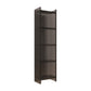 Scandinavian Style Bookshelf 9.84"W Closed Back Bookcase for Home Office Study Room 15.7"L x 9.8"W x 59.8"H Black Clearhalo 'Bookcases' 'furn' 'furn_bookcases' 'Furniture' 'furniture_bookcases' 'kitchen' 'kitchen_bookcases' 'Living Room Furniture' 'Office Furniture' 4844837