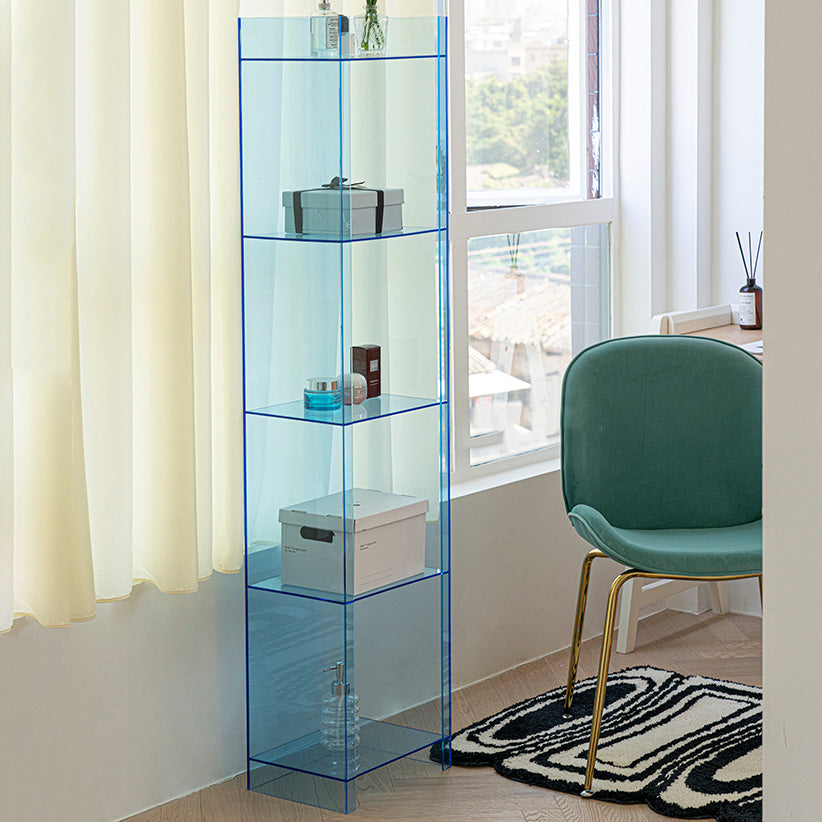 Scandinavian Style Bookshelf 9.84"W Closed Back Bookcase for Home Office Study Room Clearhalo 'Bookcases' 'furn' 'furn_bookcases' 'Furniture' 'furniture_bookcases' 'kitchen' 'kitchen_bookcases' 'Living Room Furniture' 'Office Furniture' 4844838