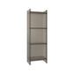 Scandinavian Style Bookshelf 9.84"W Closed Back Bookcase for Home Office Study Room 15.7"L x 9.8"W x 46.5"H Grey Clearhalo 'Bookcases' 'furn' 'furn_bookcases' 'Furniture' 'furniture_bookcases' 'kitchen' 'kitchen_bookcases' 'Living Room Furniture' 'Office Furniture' 4844843