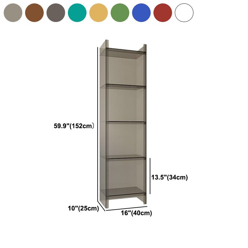 Scandinavian Style Bookshelf 9.84"W Closed Back Bookcase for Home Office Study Room Clearhalo 'Bookcases' 'furn' 'furn_bookcases' 'Furniture' 'furniture_bookcases' 'kitchen' 'kitchen_bookcases' 'Living Room Furniture' 'Office Furniture' 4844846