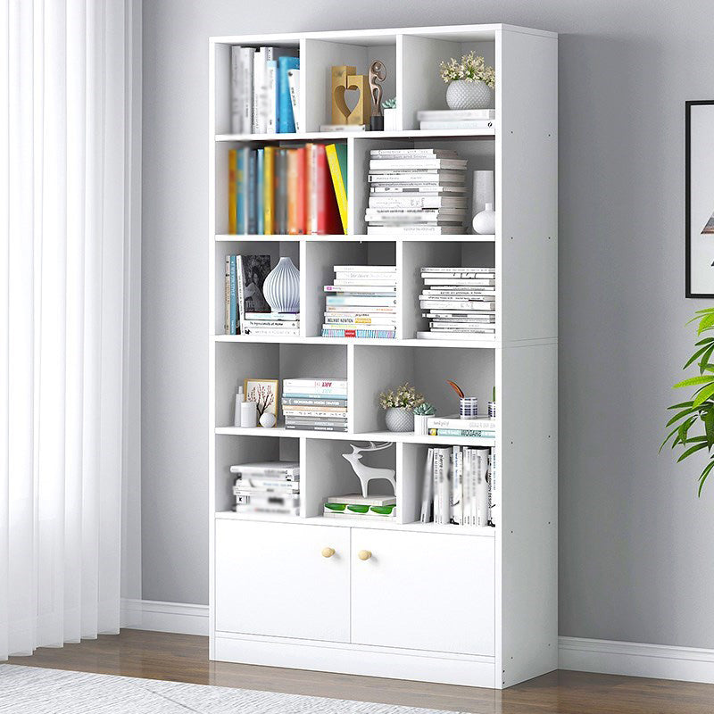 Manufactured Wood Standard Bookshelf Scandinavian Vertical Closed Back Bookshelf Clearhalo 'Bookcases' 'Furniture' 'furniture_bookcases' 'kitchen' 'kitchen_bookcases' 'Living Room Furniture' 'Office Furniture' 4844854