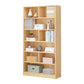 Manufactured Wood Standard Bookshelf Scandinavian Vertical Closed Back Bookshelf Natural 23.6"L x 9.4"W x 70.9"H Bookcases Clearhalo 'Bookcases' 'Furniture' 'furniture_bookcases' 'kitchen' 'kitchen_bookcases' 'Living Room Furniture' 'Office Furniture' 4844856