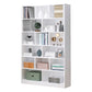 Manufactured Wood Standard Bookshelf Scandinavian Vertical Closed Back Bookshelf White 31.5"L x 9.4"W x 70.9"H Bookcases Clearhalo 'Bookcases' 'Furniture' 'furniture_bookcases' 'kitchen' 'kitchen_bookcases' 'Living Room Furniture' 'Office Furniture' 4844857