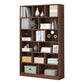 Manufactured Wood Standard Bookshelf Scandinavian Vertical Closed Back Bookshelf Brown 31.5"L x 9.4"W x 70.9"H Bookcases Clearhalo 'Bookcases' 'Furniture' 'furniture_bookcases' 'kitchen' 'kitchen_bookcases' 'Living Room Furniture' 'Office Furniture' 4844861