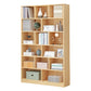 Manufactured Wood Standard Bookshelf Scandinavian Vertical Closed Back Bookshelf Natural 31.5"L x 9.4"W x 70.9"H Bookcases Clearhalo 'Bookcases' 'Furniture' 'furniture_bookcases' 'kitchen' 'kitchen_bookcases' 'Living Room Furniture' 'Office Furniture' 4844863