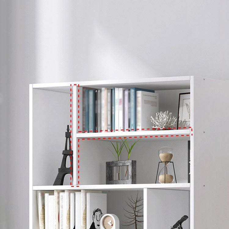 Manufactured Wood Standard Bookshelf Scandinavian Vertical Closed Back Bookshelf Clearhalo 'Bookcases' 'Furniture' 'furniture_bookcases' 'kitchen' 'kitchen_bookcases' 'Living Room Furniture' 'Office Furniture' 4844864