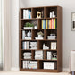 Manufactured Wood Standard Bookshelf Scandinavian Vertical Closed Back Bookshelf Brown 39.4"L x 9.4"W x 70.5"H Bookcases Clearhalo 'Bookcases' 'Furniture' 'furniture_bookcases' 'kitchen' 'kitchen_bookcases' 'Living Room Furniture' 'Office Furniture' 4844865