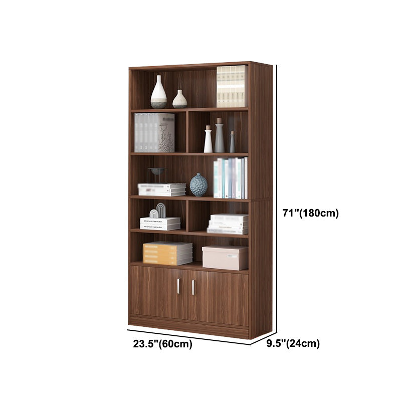 Manufactured Wood Standard Bookshelf Scandinavian Vertical Closed Back Bookshelf Clearhalo 'Bookcases' 'Furniture' 'furniture_bookcases' 'kitchen' 'kitchen_bookcases' 'Living Room Furniture' 'Office Furniture' 4844871