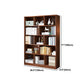 Manufactured Wood Standard Bookshelf Scandinavian Vertical Closed Back Bookshelf Clearhalo 'Bookcases' 'Furniture' 'furniture_bookcases' 'kitchen' 'kitchen_bookcases' 'Living Room Furniture' 'Office Furniture' 4844879
