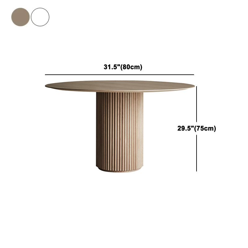 Round Pedestal Casual Table Simplicity Style Dining Room Home Furniture Clearhalo ' dining_table' 'Dining Tables & Seating' 'Dining Tables' 'furn' 'furn_dining_table' 'Furniture' 'furniture_dining_table' 'Kitchen & Dining Furniture' 'kitchen&dining_furn' 'kitchen' 'kitchen_dining_table' 4845401