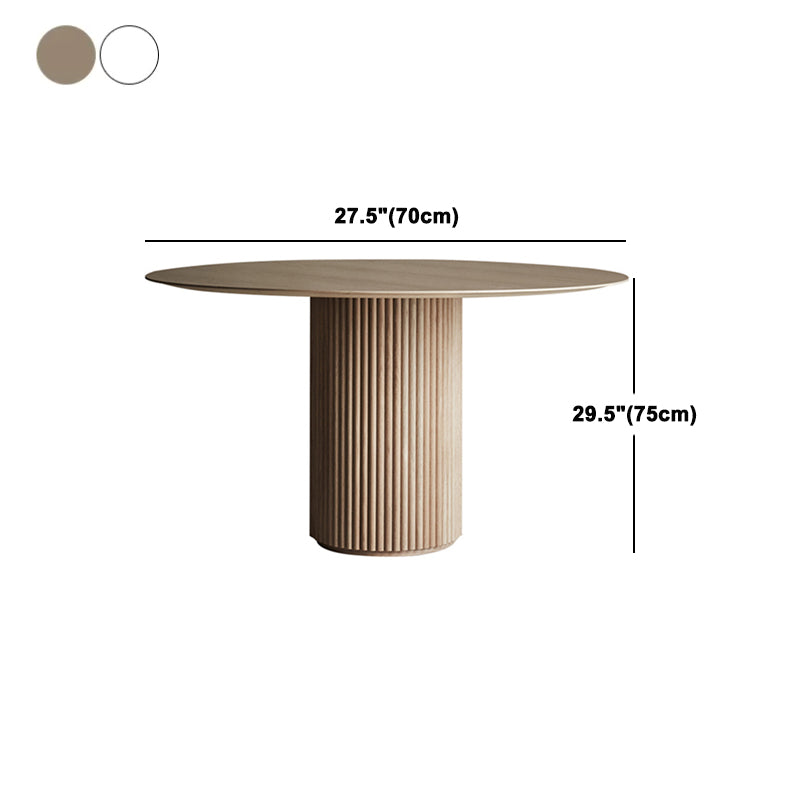Round Pedestal Casual Table Simplicity Style Dining Room Home Furniture Clearhalo ' dining_table' 'Dining Tables & Seating' 'Dining Tables' 'furn' 'furn_dining_table' 'Furniture' 'furniture_dining_table' 'Kitchen & Dining Furniture' 'kitchen&dining_furn' 'kitchen' 'kitchen_dining_table' 4845403