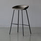 Modern Style Bar-stool PU Leather Counter Bar Stool with Metal Legs for Kitchen Dark Gray 1 Piece Clearhalo 'Bar Furniture' 'Bar Stools' 'bar_stools' 'furn' 'furn_bar_stools' 'Furniture' 'furniture_bar_stools' 'Kitchen & Dining Furniture' 4850205