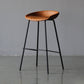 Modern Style Bar-stool PU Leather Counter Bar Stool with Metal Legs for Kitchen Light Brown 1 Piece Clearhalo 'Bar Furniture' 'Bar Stools' 'bar_stools' 'furn' 'furn_bar_stools' 'Furniture' 'furniture_bar_stools' 'Kitchen & Dining Furniture' 4850211