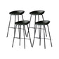 Modern Style Bar-stool PU Leather Counter Bar Stool with Metal Legs for Kitchen Green 4 Piece Set Bar Stool(30"H) Clearhalo 'Bar Furniture' 'Bar Stools' 'bar_stools' 'furn' 'furn_bar_stools' 'Furniture' 'furniture_bar_stools' 'Kitchen & Dining Furniture' 4850231