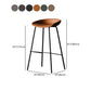 Modern Style Bar-stool PU Leather Counter Bar Stool with Metal Legs for Kitchen Clearhalo 'Bar Furniture' 'Bar Stools' 'bar_stools' 'furn' 'furn_bar_stools' 'Furniture' 'furniture_bar_stools' 'Kitchen & Dining Furniture' 4850240