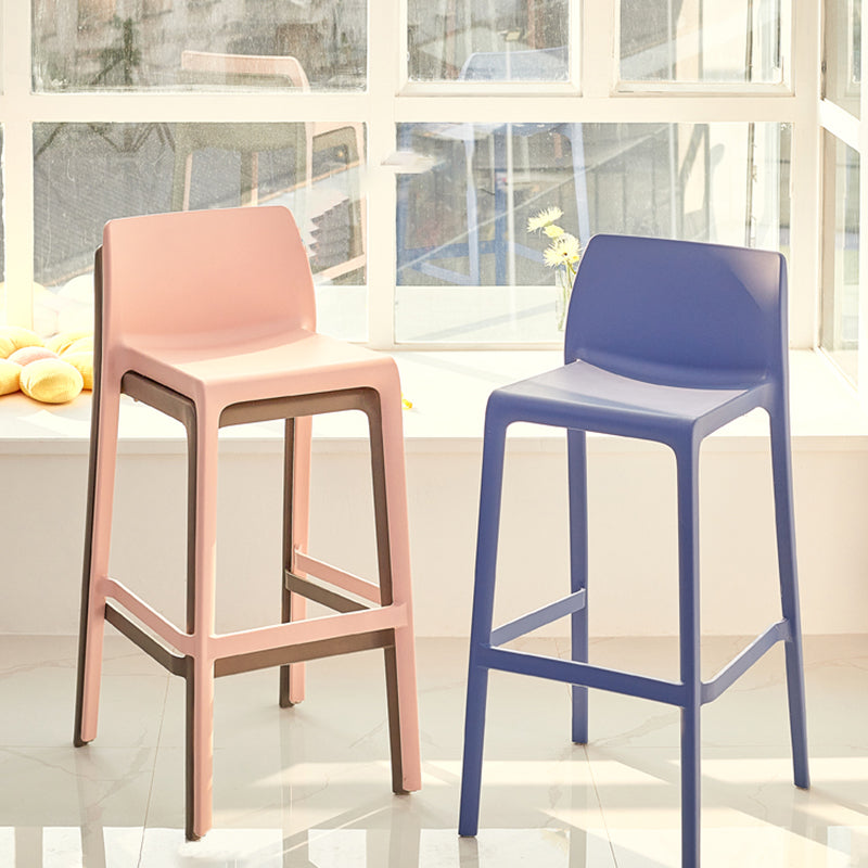 Modern Style Bar-stool Plastic Counter Bar Stool for Kitchen Bar with Plastic Legs Clearhalo 'Bar Furniture' 'Bar Stools' 'bar_stools' 'furn' 'furn_bar_stools' 'Furniture' 'furniture_bar_stools' 'Kitchen & Dining Furniture' 4850282