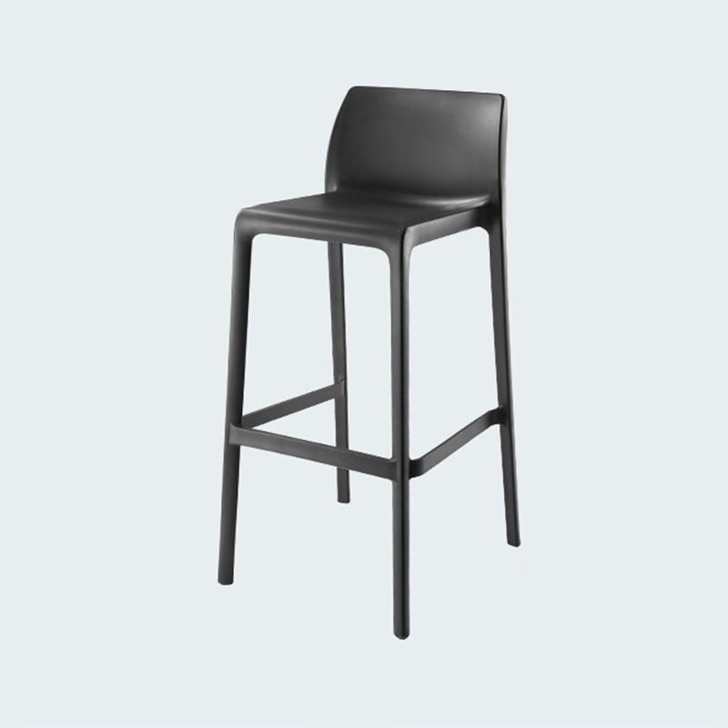 Modern Style Bar-stool Plastic Counter Bar Stool for Kitchen Bar with Plastic Legs Clearhalo 'Bar Furniture' 'Bar Stools' 'bar_stools' 'furn' 'furn_bar_stools' 'Furniture' 'furniture_bar_stools' 'Kitchen & Dining Furniture' 4850287