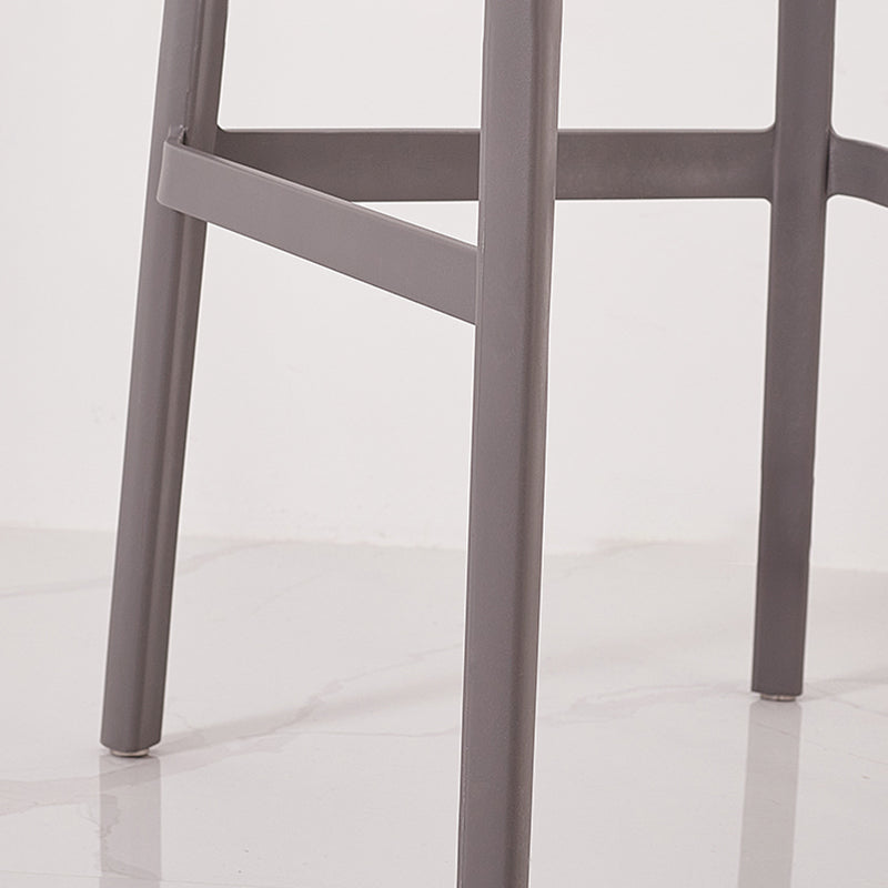 Modern Style Bar-stool Plastic Counter Bar Stool for Kitchen Bar with Plastic Legs Clearhalo 'Bar Furniture' 'Bar Stools' 'bar_stools' 'furn' 'furn_bar_stools' 'Furniture' 'furniture_bar_stools' 'Kitchen & Dining Furniture' 4850294