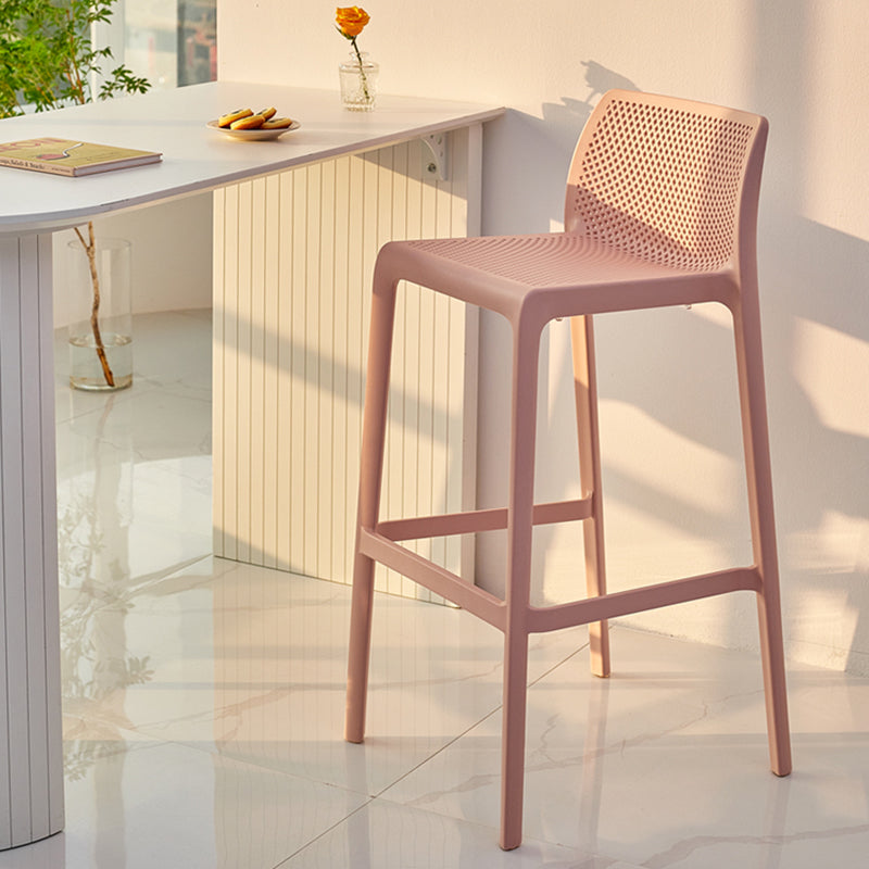 Modern Style Bar-stool Plastic Counter Bar Stool for Kitchen Bar with Plastic Legs Clearhalo 'Bar Furniture' 'Bar Stools' 'bar_stools' 'furn' 'furn_bar_stools' 'Furniture' 'furniture_bar_stools' 'Kitchen & Dining Furniture' 4850300
