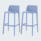 Modern Style Bar-stool Plastic Counter Bar Stool for Kitchen Bar with Plastic Legs Light Blue 2 Piece Set Bar Stool(30"H) Clearhalo 'Bar Furniture' 'Bar Stools' 'bar_stools' 'furn' 'furn_bar_stools' 'Furniture' 'furniture_bar_stools' 'Kitchen & Dining Furniture' 4850303