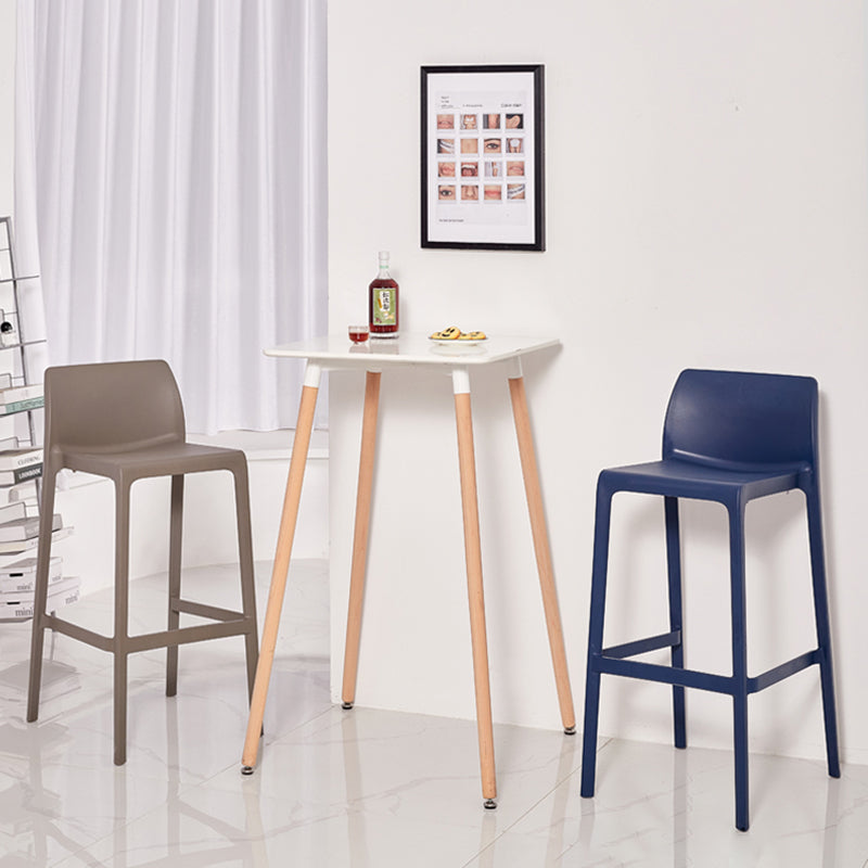Modern Style Bar-stool Plastic Counter Bar Stool for Kitchen Bar with Plastic Legs Clearhalo 'Bar Furniture' 'Bar Stools' 'bar_stools' 'furn' 'furn_bar_stools' 'Furniture' 'furniture_bar_stools' 'Kitchen & Dining Furniture' 4850305